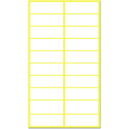 1000 Pack, 0.5" x 0.75" - White Labels Stickers for Writing, Price Stickers