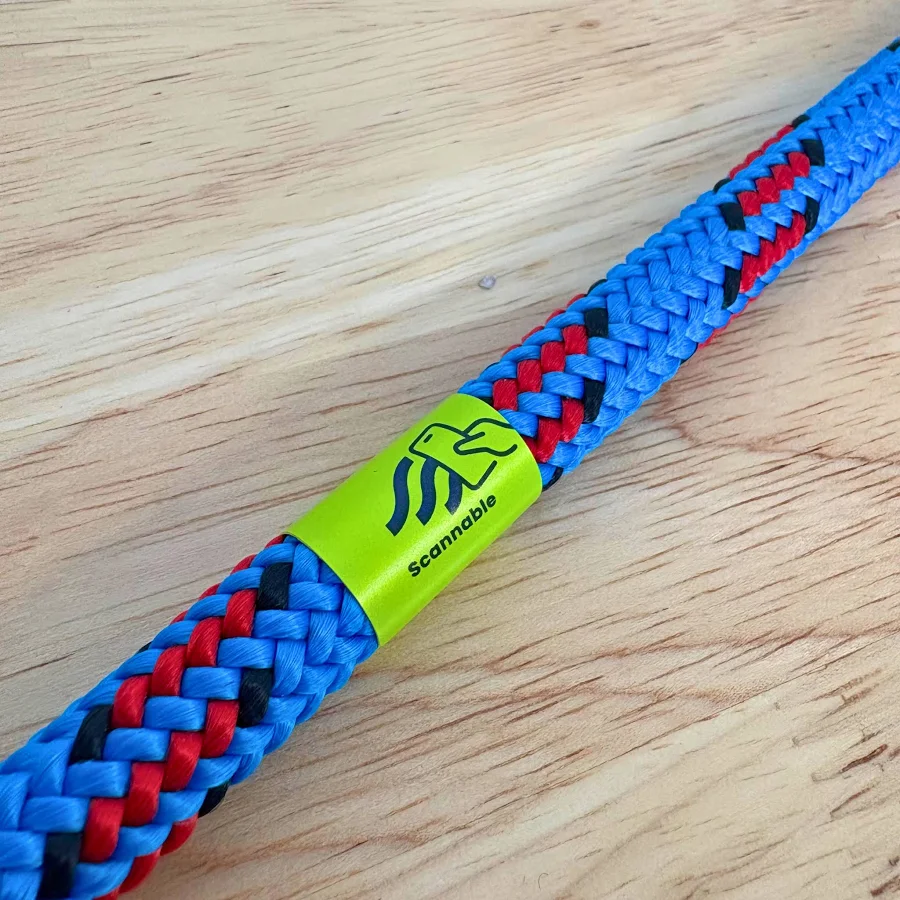 Rope Label NFC 18mm x 60mm Lime 50 Pack