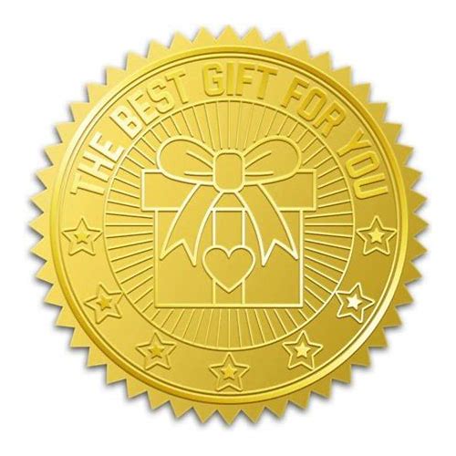 100Pcs 2 Gift Box Gold Foil Seal …