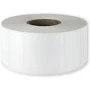 Polypropylene self-adhesive labels 45x20 mm durable white glossy plastic for thermal transfer, 3000 labels per roll