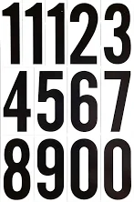 Numbers/Letters 3In Reflective Mailbox Stickers Waterproof Self Adhesive | Water-Resistant | 3 in