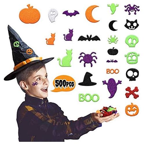 500PCS Glitter Halloween Foam …