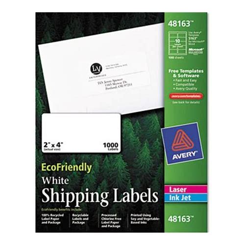 Eco-Friendly Labels 2 X 4 White 1…