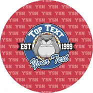 [10ct] Custom School Mascot Multipurpose Round Labels - 2" (Personalized)