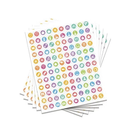 Pvc Self-Adhesive Stickers Writable Label Stickers Rectangle Round 220x175mm Sticker
