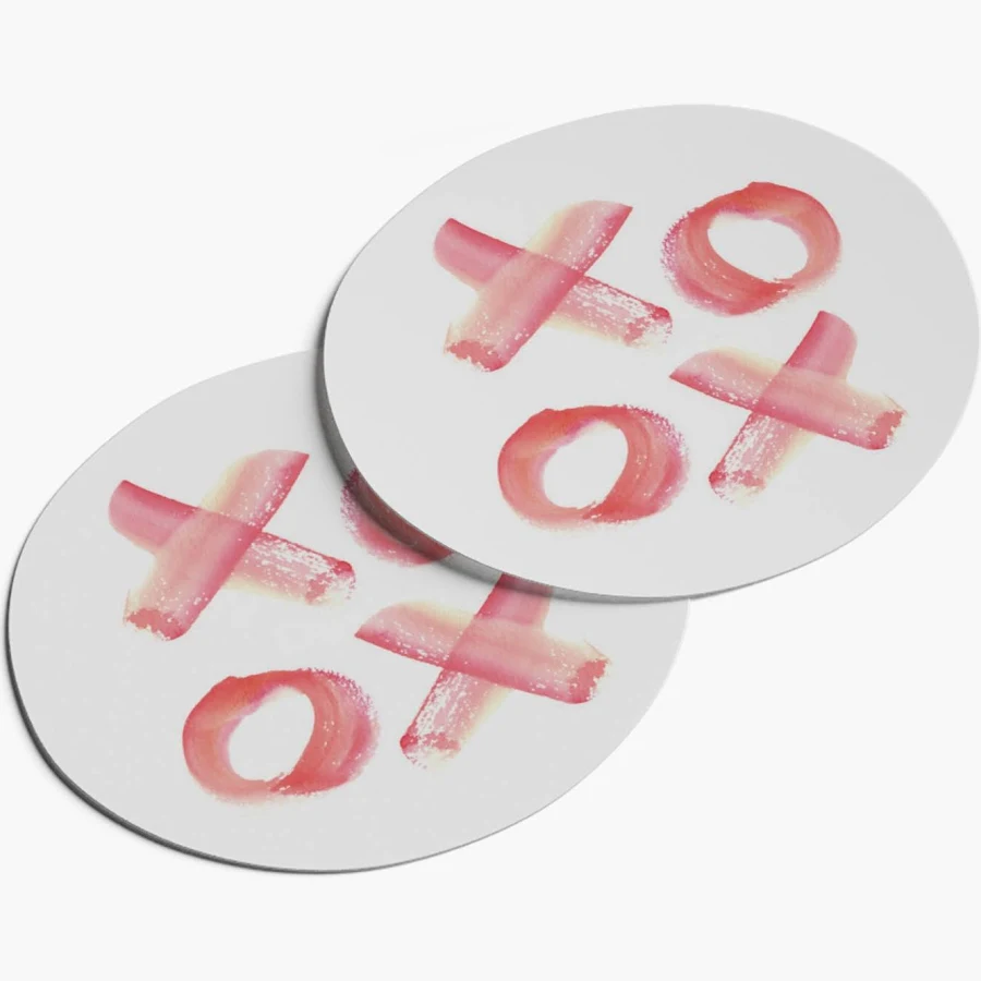Custom Circle Stickers | 10 qty | 2" x 2" | VistaPrint | Design: White, Holiday, Fun & Whimsical, Valentine's Day, Personal & Family, Styles & Themes