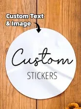 1-240pcs Personalized Labels - Custom Stickers With Any Design, Custom Thank You Labels Stickers ,Seal,No-Iron,Ornamental,Colorful Custom, Unique