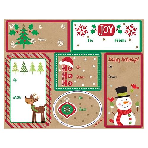 Christmas Paper Adhesive Label…
