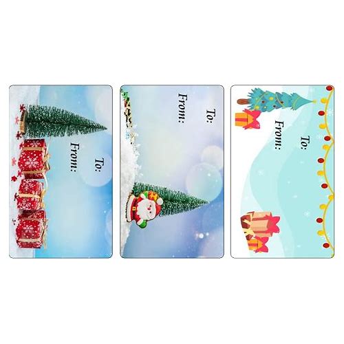 Christmas Tree Gift Tags, Self Ad…