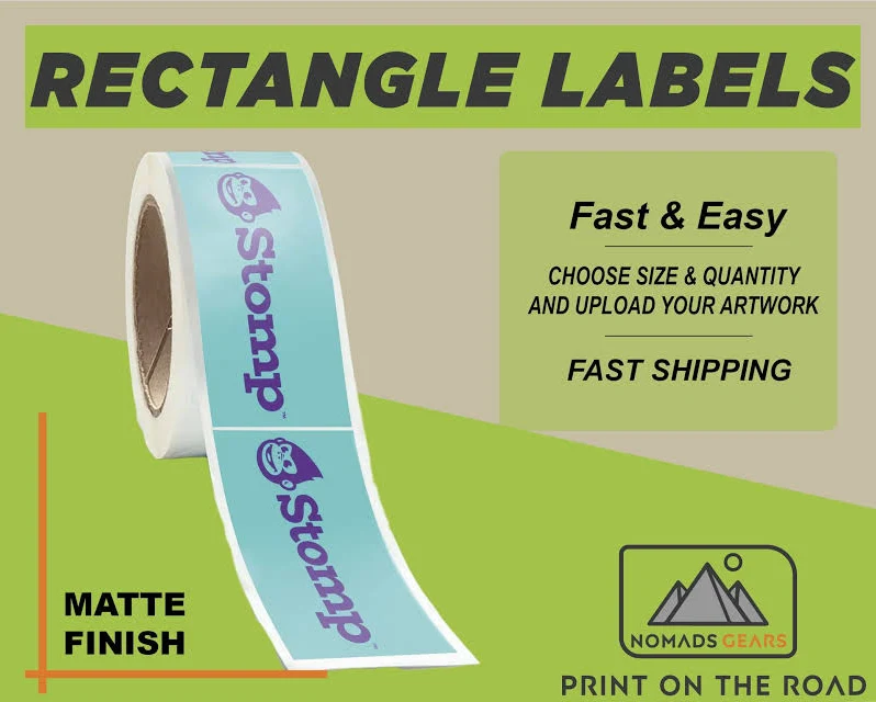 Custom Labels on Roll: Water-Resistant Matte Paper (2" x 4")