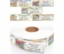 Rustic American Scenery Assorted Custom Return Address Labels | Current Labels