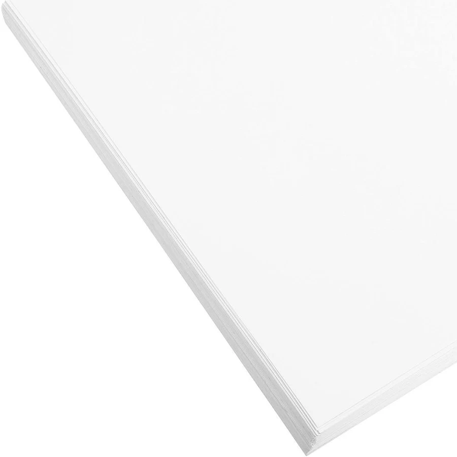 Goohochy 100 Sheets Matte A4 Self-adhesive Label for Printing and Writing, White