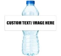 Curb-n-sign Personalized Water Bottle Labels, Customize Waterproof Water Bottles Stickers