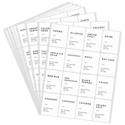 Hylabelest 8 Sheets Spice Sticker…