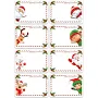 Xyxu Christmas Sticky Labels, 120pcs Christmas Labels Stickers, Sticky Gift Tags for Presents Christmas 7x5cm Self Adhesive Xmas Writable Present