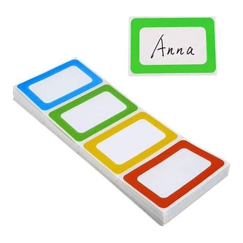 300Pcs PVC Name Tag Blank Sti…