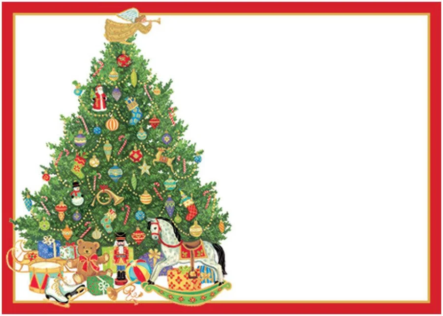 Caspari Oh Christmas Tree Self-Adhesive Gift Tags
