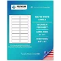 Premium Label Supply White Sticker Address Labels 3 x 1 inch Laser/Inkjet Compatible (18 Labels/Sheet), 100 Sheets 1800 Total Adhesive Labels, Women's