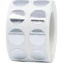 Small Metallic Silver Dot Stickers 1/2" Round QTY 1,000 | Wholesale Labels | InStockLabels