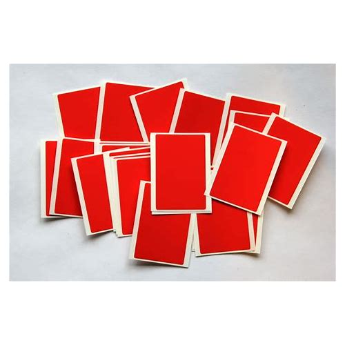30 Red Stickers - Sticky Coloured …