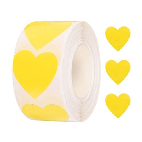 Uxcell 1 Inch Vinyl Heart Stickers …