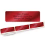 Red Foil Rolled Address Label