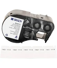 Brady M4-48-417 Aggressive Adhesive Self Laminating Vinyl Wrap Around Labels