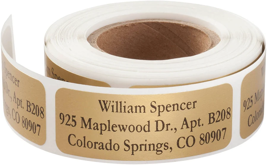 Starcrest Personalized Large Print Roll Labels