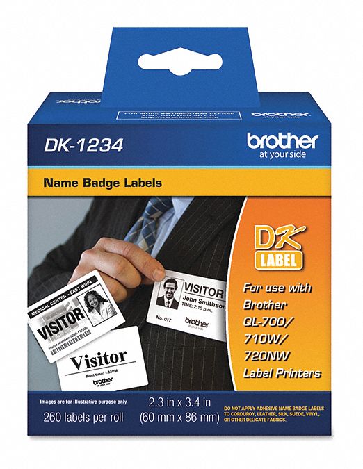 Brother DK1234 Name Badge Labels