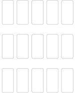 1 5/16 x 2 3/4 Rectangle Clear Gloss Polyester Laser Label Sheet