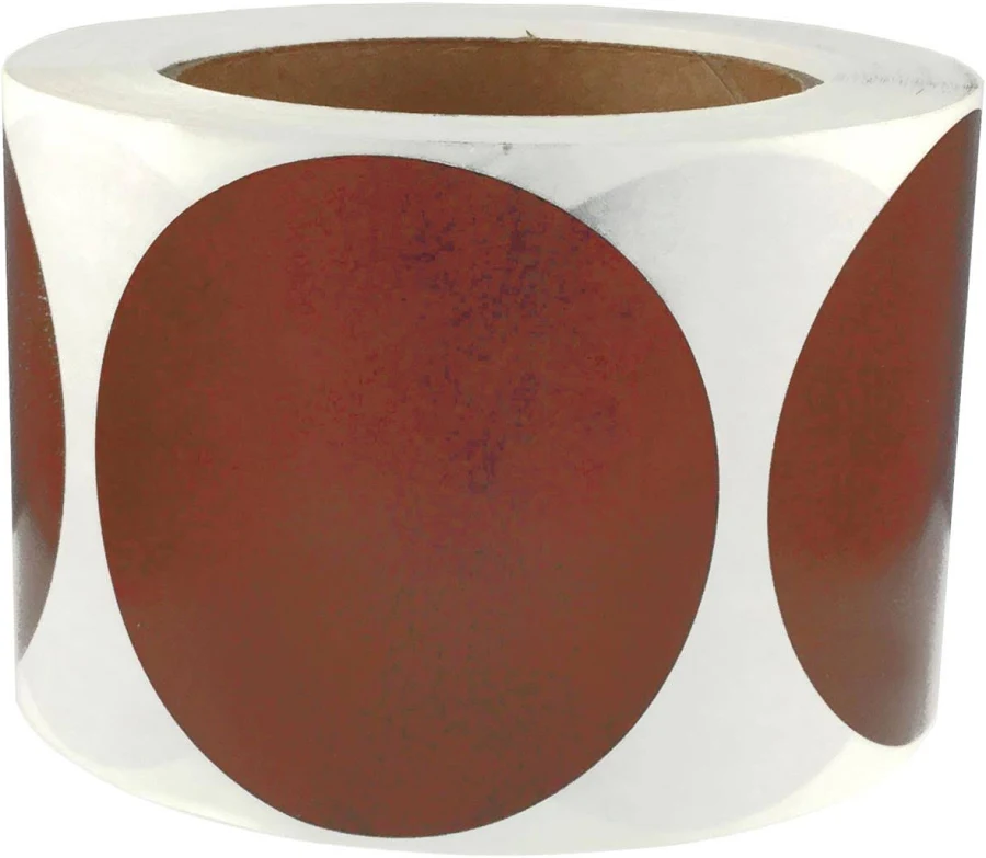 Brown Stickers 3" Round QTY 500 | Wholesale Labels | InStockLabels