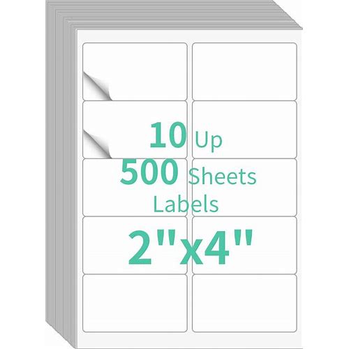 Inpourpack 500 Sheets 10 Up Lab…