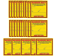 Hazardous Waste Label 6" x 6