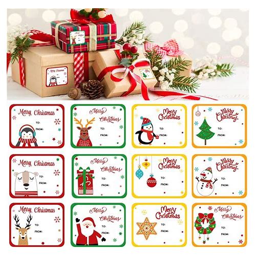 Christmas Self Adhesive Gift Labe…