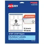 Avery Waterproof Square Labels