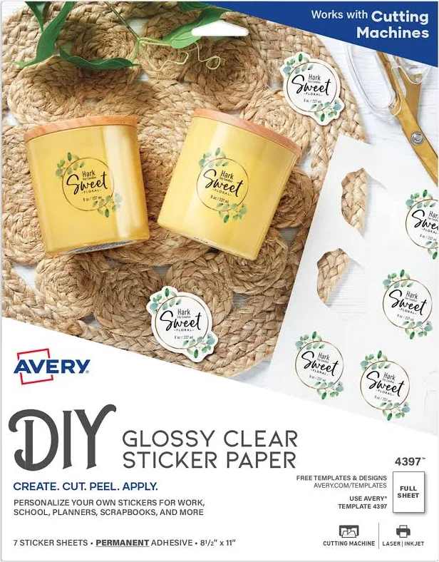 Avery Full-Sheet Sticker Project Paper