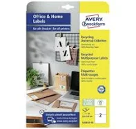 Avery Zweckform LR3655-10 self-adhesive label Rectangle Permanent White 20 pc