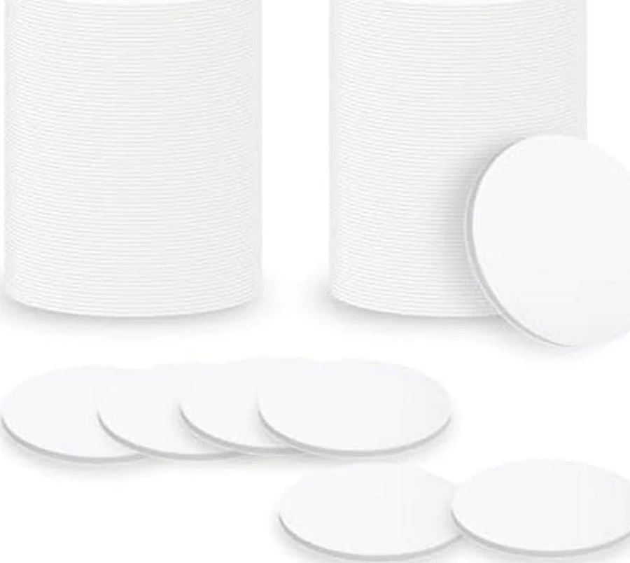 55pcs NFC Tags 215 Blank White Card Sticker Coin Card with Adhesive Backing Enabled Mobile Phone