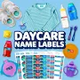 Daycare Name Labels Combo Pack - Laundry Safe Name Stickers - Waterproof Name Labels - Made in America