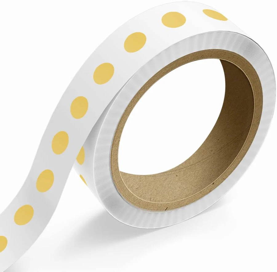 JAM Gold Foil Roll of Circular Round Labels