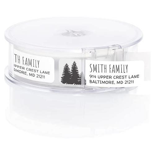 White Forest Trees Rolled Addres…