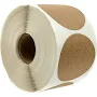 2" Natural Brown Kraft Stickers