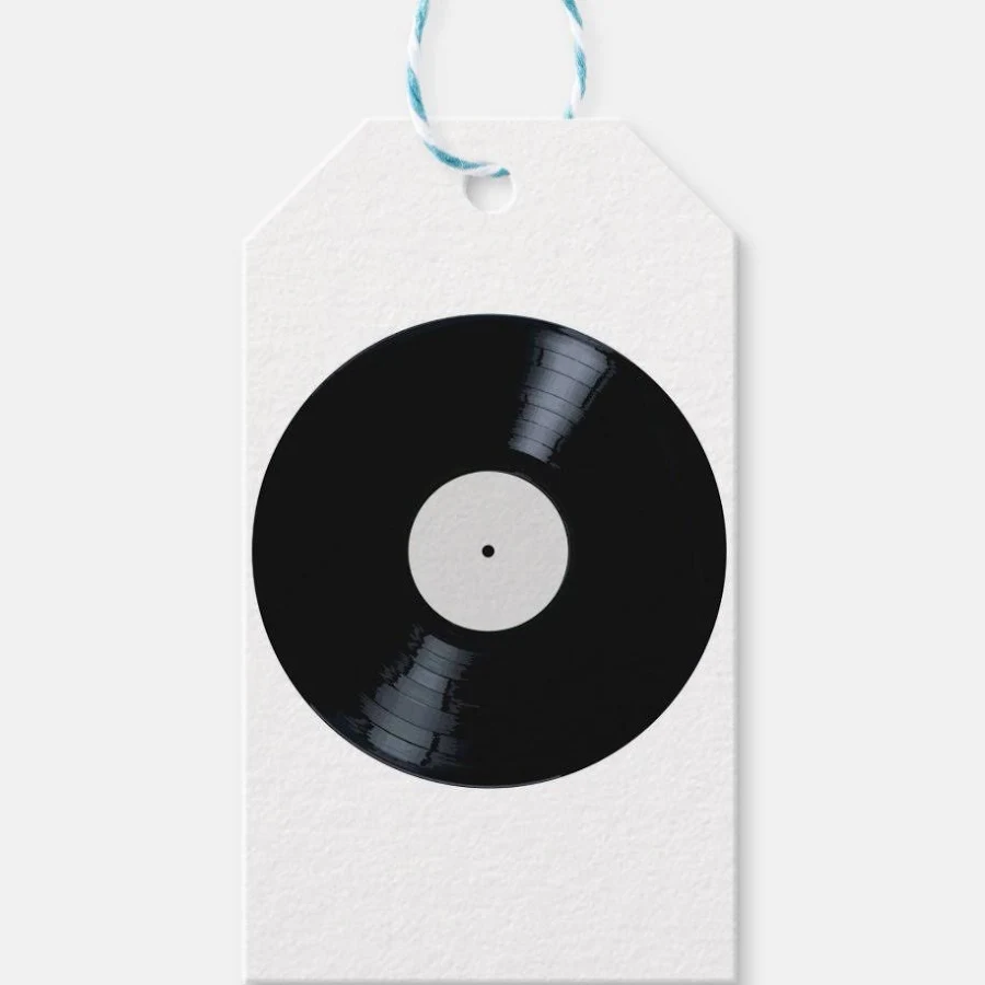 Blank White Record Label