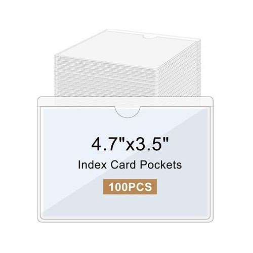 100 Pcs Clear Adhesive Pockets …