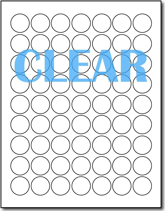 Crystal Clear Labels Round