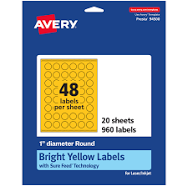 Avery Printable Round Labels 94504