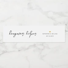 Chic Hangover Helper Water Bottle Label