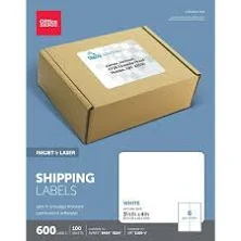 Office Depot White Inkjet/Laser Shipping Labels 3 1/3in. x 4in