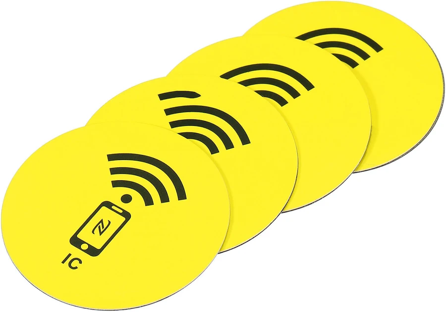 NFC Tags Stickers M1 RFID IC Label 13.56MHz Rewritable Back Adhesive Contactless for Entry Access Control System