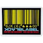 Black Label Barcode Sticker - Assorted